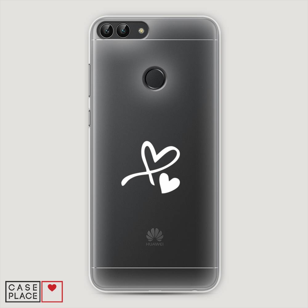 фото Чехол awog "сердечко минимализм" для huawei p smart