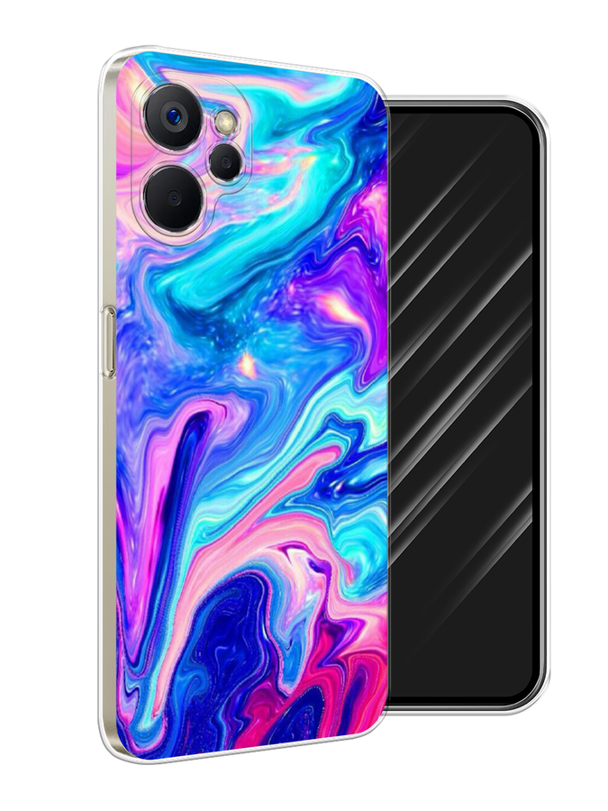 

Чехол Awog на Realme 9i 5G/10T 5G "Потеки краски", Розовый, 2513950-10