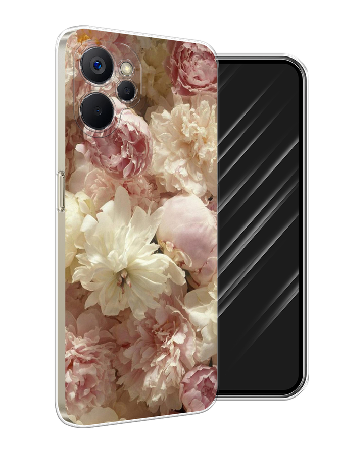 

Чехол Awog на Realme 9i 5G/10T 5G "Пионы светлые", Бежевый;коричневый, 2513950-8