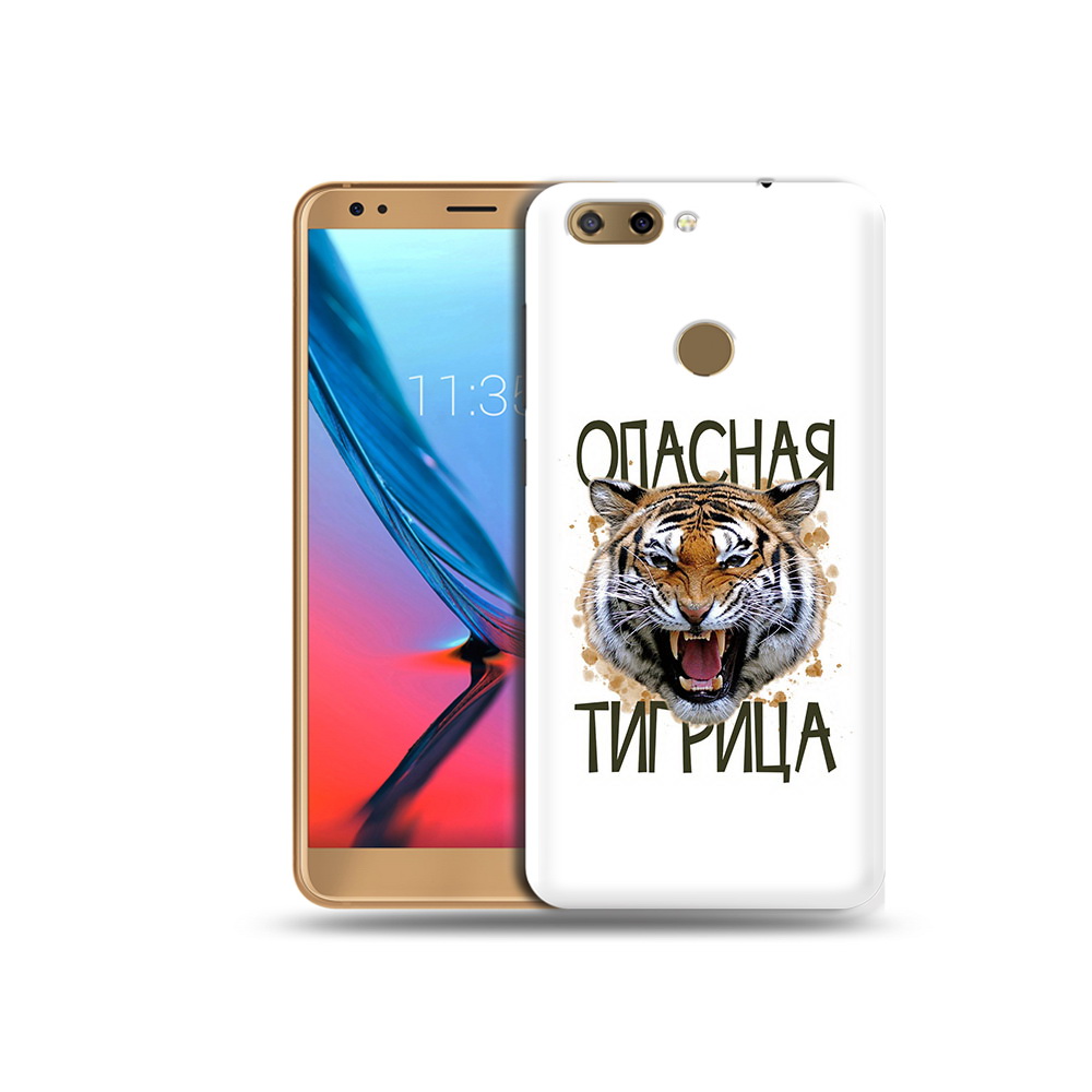 

Чехол MyPads Tocco для ZTE Blade V9 опасная тигрица (PT106427.464.527), Прозрачный, Tocco