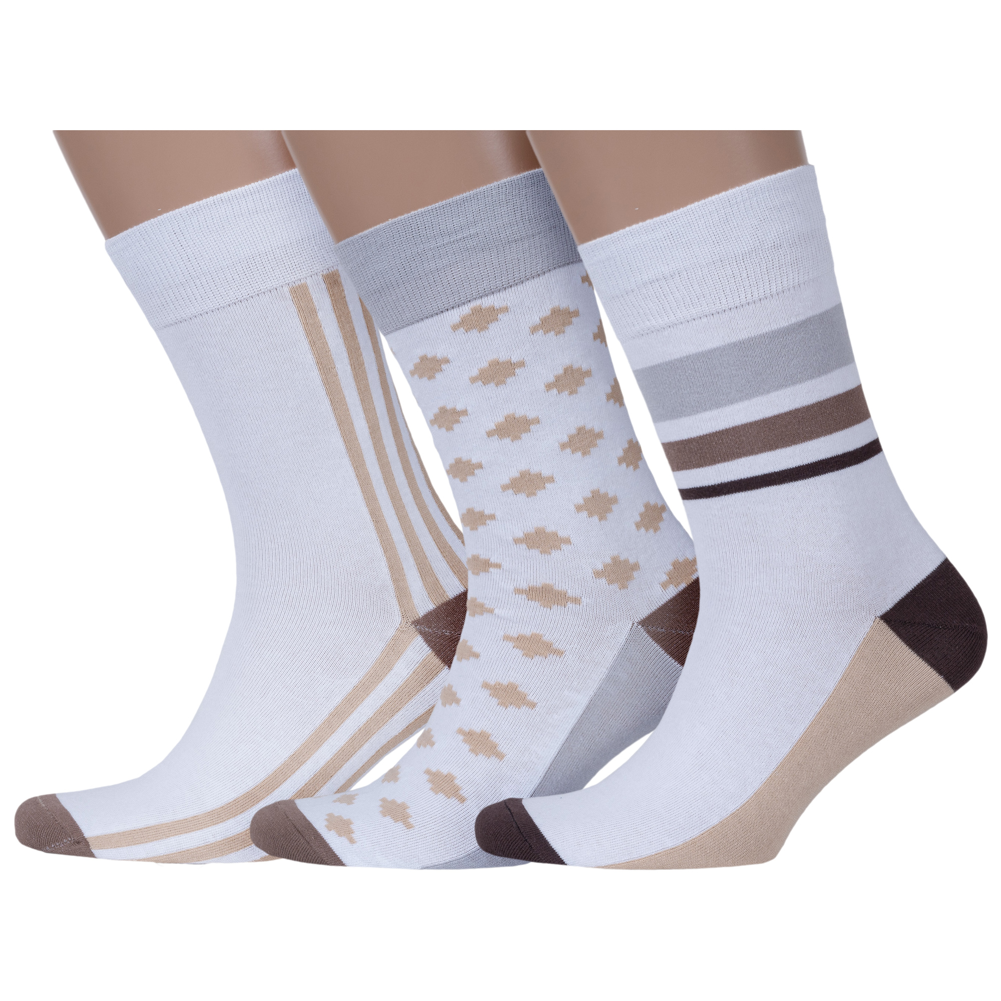 Комплект носков мужских MoscowSocksClub msk3-М46 разноцветных 25