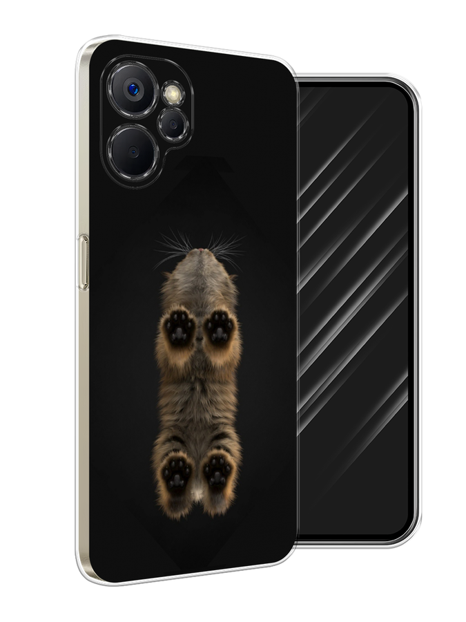 

Чехол Awog на Realme 9i 5G/10T 5G "Кошачьи лапки", Черный, 2513950-1