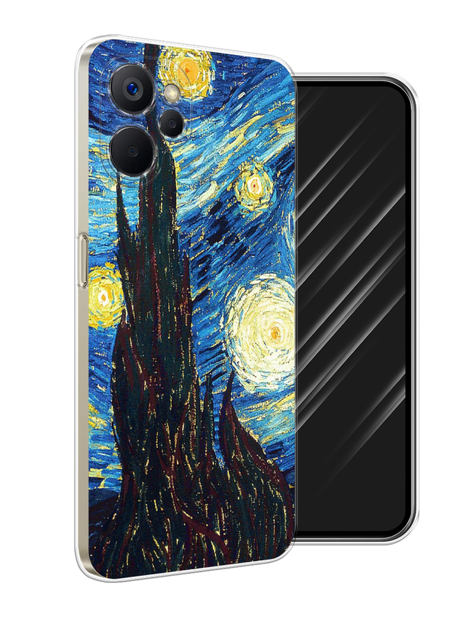

Чехол Awog на Realme 9i 5G/10T 5G "Ван Гог Звездная ночь", Желтый, 2513950-9