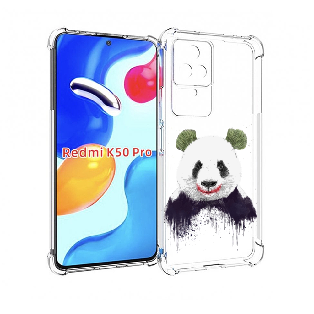 

Чехол MyPads панда джокер для Xiaomi Redmi K50 / K50 Pro, Прозрачный, Tocco