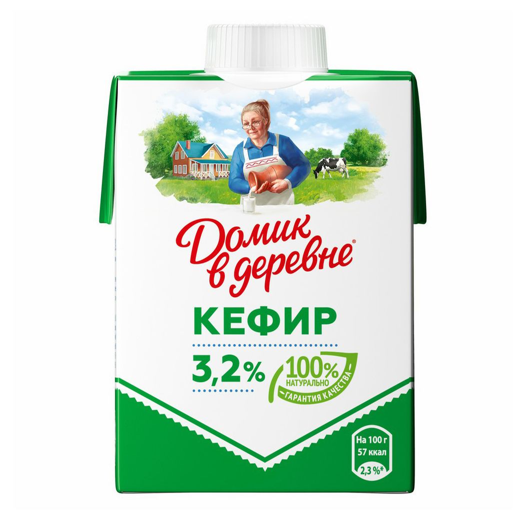 

Кефир Домик в деревне 3,2% 515 мл
