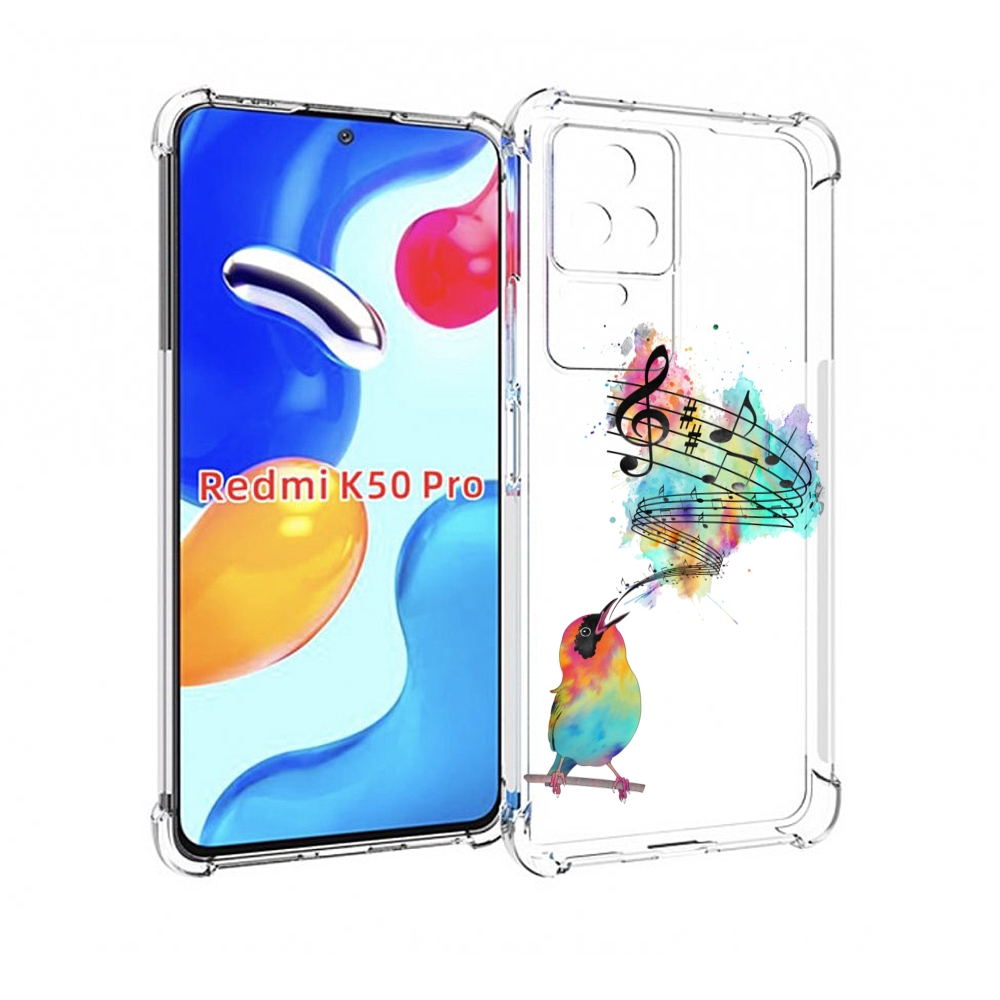 

Чехол MyPads певчая птичка для Xiaomi Redmi K50 / K50 Pro, Прозрачный, Tocco