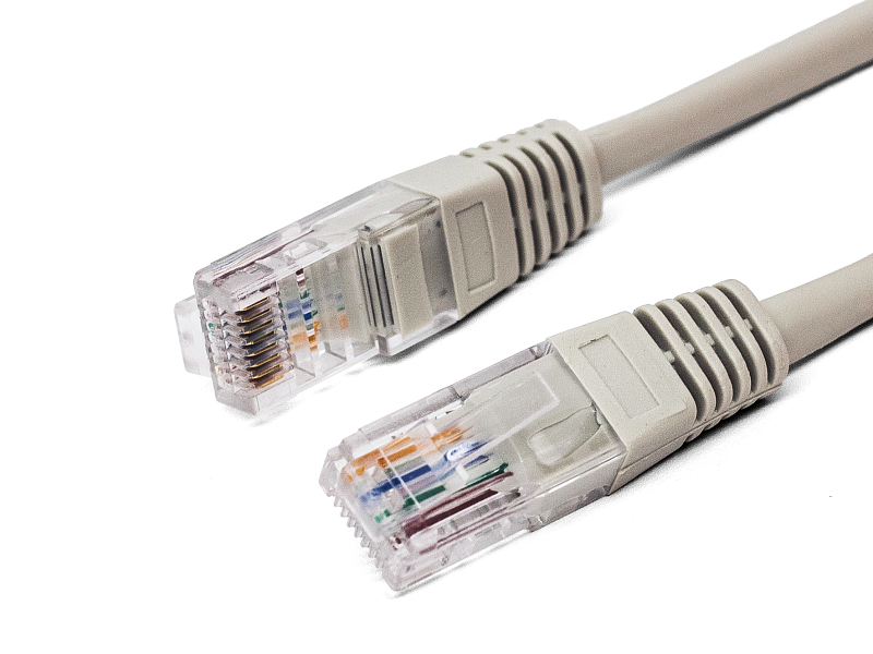 Патч-корд Filum RJ45 - RJ45 вилка-вилка 2м (FL-U5-2M) серый