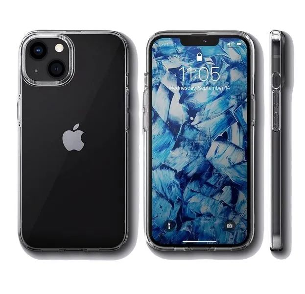 

Силиконовый чехол для iPhone 13 Clear Case, Прозрачный