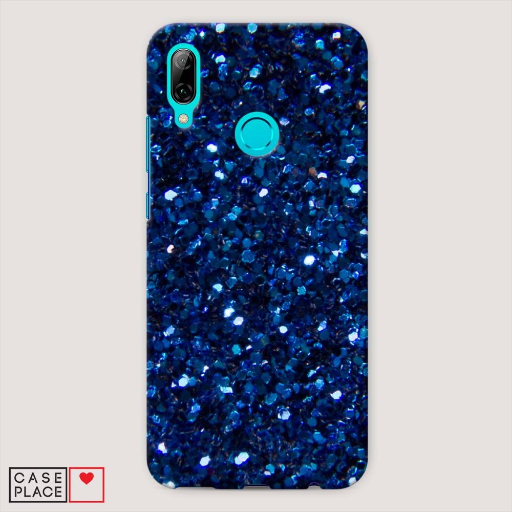 фото Чехол awog "синие блестки рисунок" для huawei p smart 2019