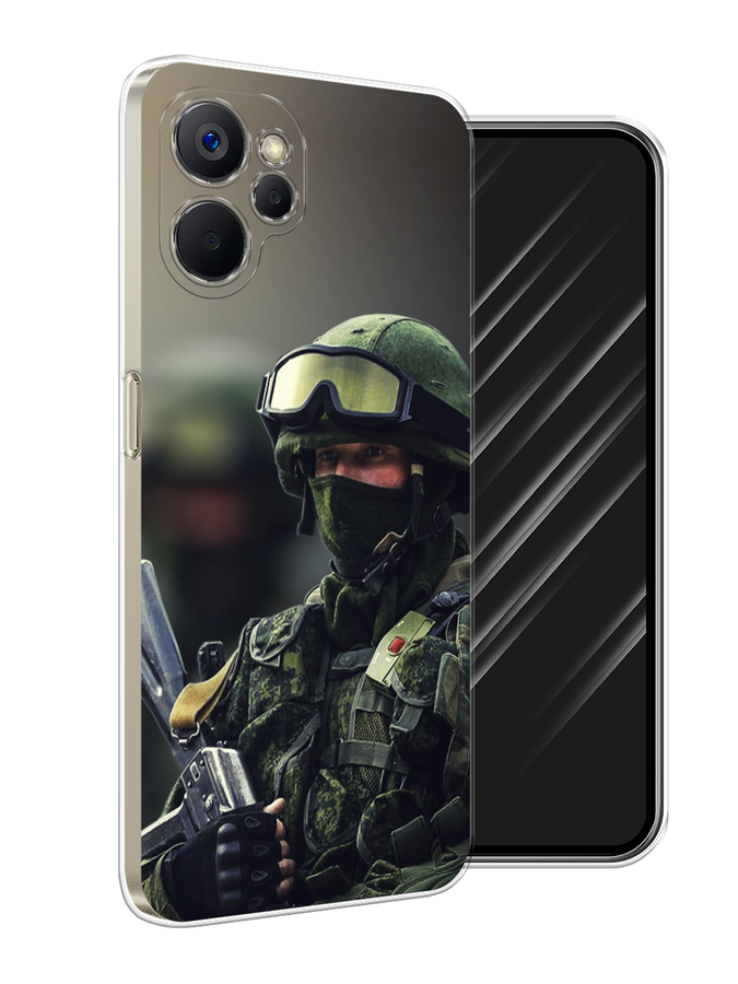 

Чехол Awog на Realme 9i 5G/10T 5G "Солдат", Зеленый;серый, 2513950-5