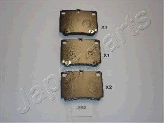 

Тормозные колодки Japanparts задние для Mitsubishi Montero Sport 1999- PP592AF