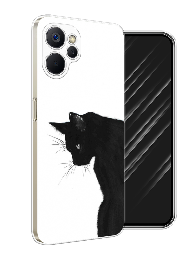 

Чехол Awog на Realme 9i 5G/10T 5G "Black cat", Черный;белый, 2513950-1