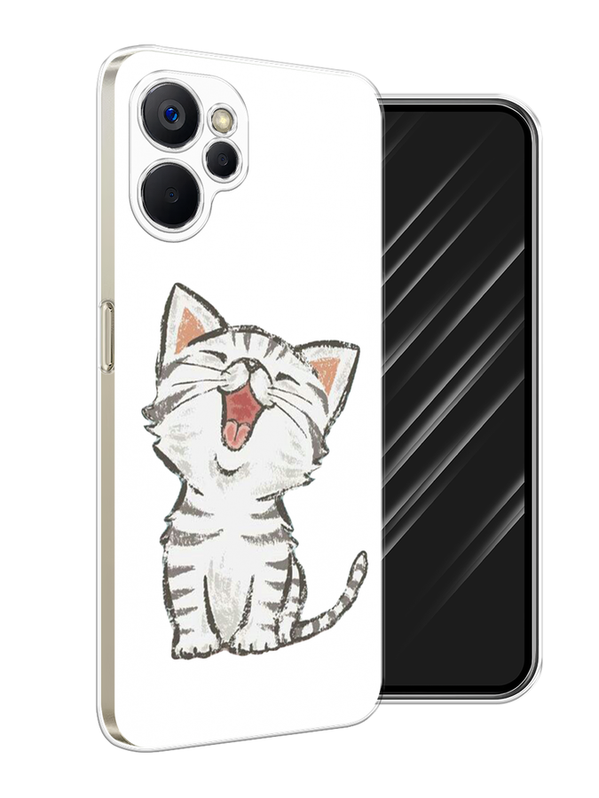 

Чехол Awog на Realme 9i 5G/10T 5G "Котенок рисованный", Серый;белый, 2513950-1