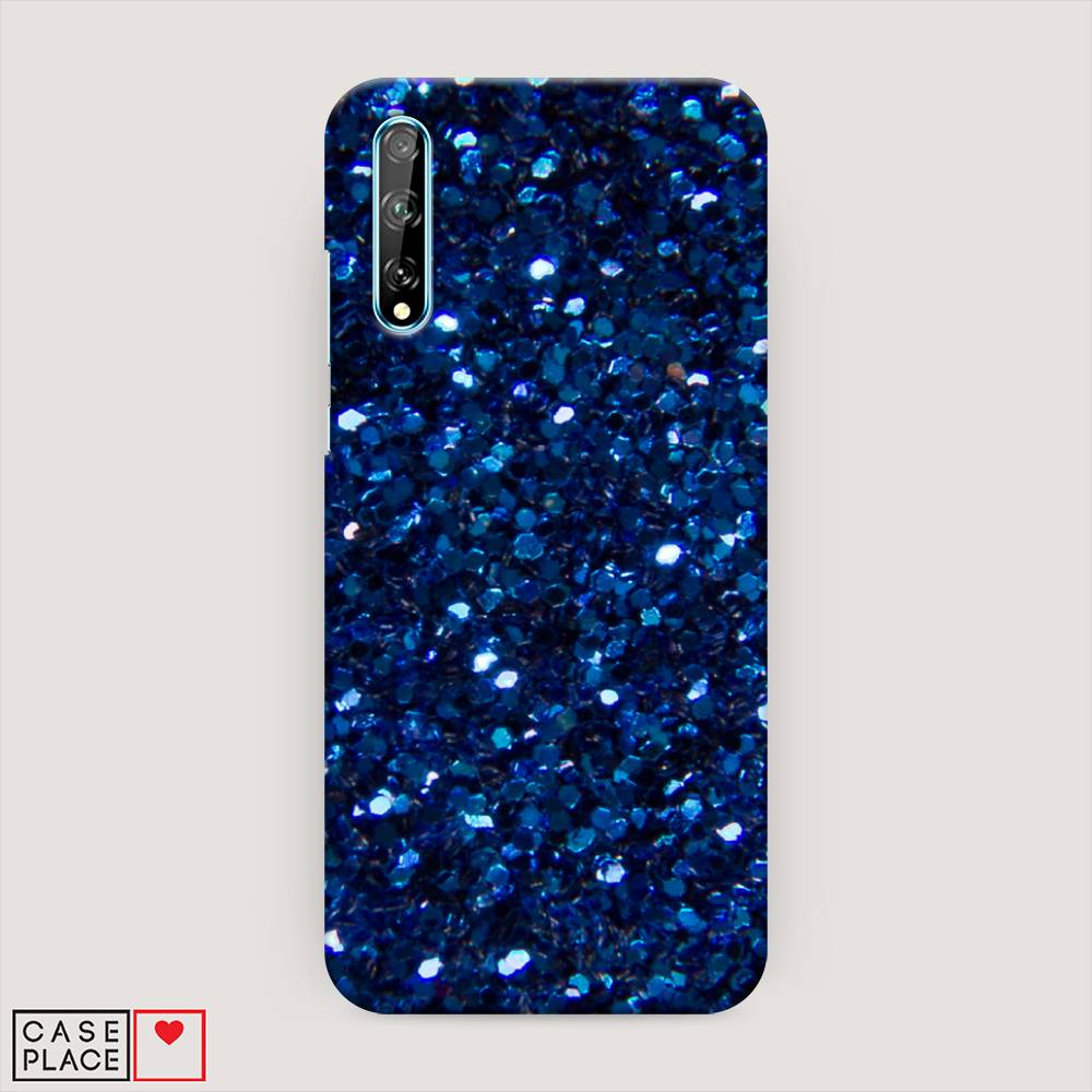 

Чехол Awog "Синие блестки рисунок" для Huawei Y8p