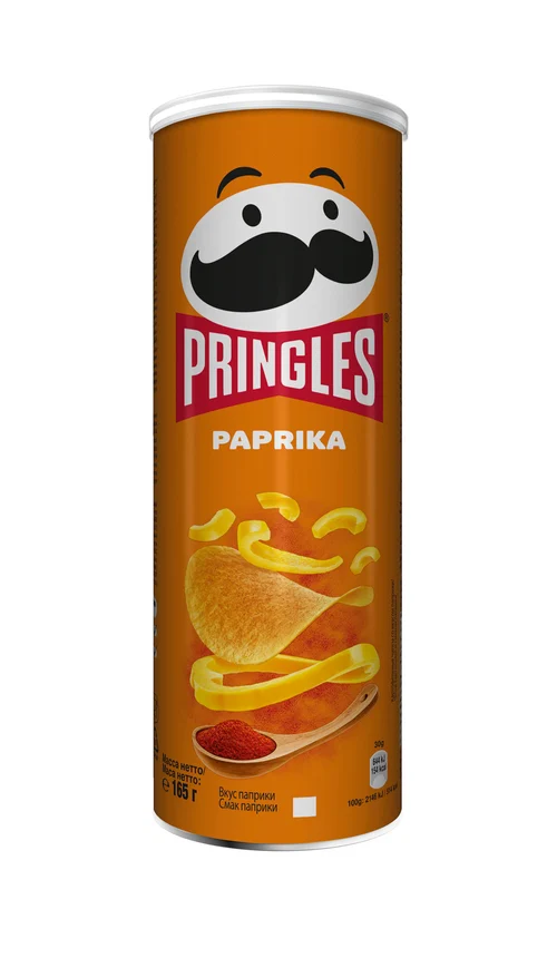 Чипсы картофельные Pringles Паприка, 165 г х 19 шт