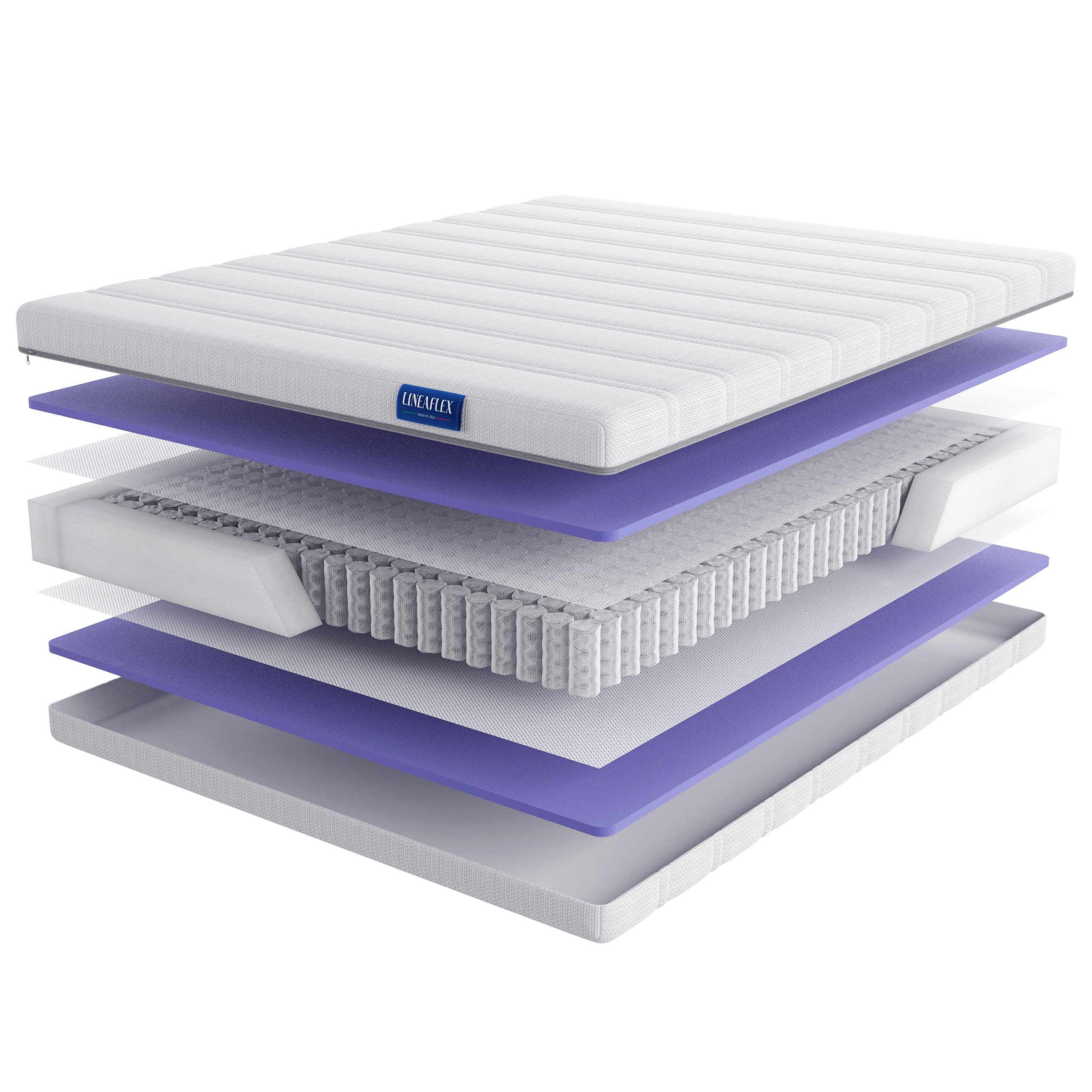 

Матрас Lineaflex Bettino 120х190, Бежевый;белый;серый;серебристый, Bettino