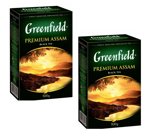 

Чай черный Greenfield, Premium Assam, 100 г, 2 шт