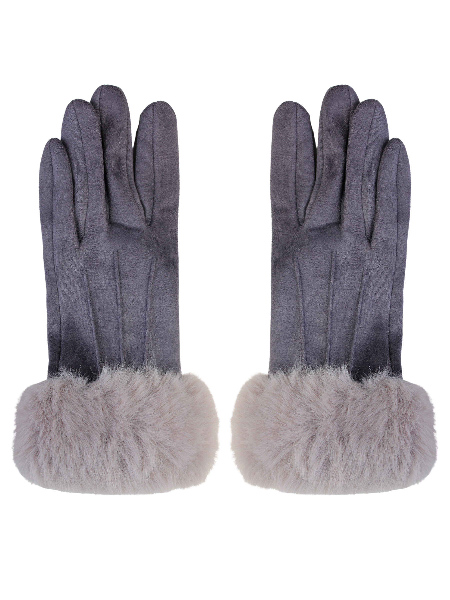 

Перчатки женские Pretty Mania ZW-ANG165 серые, Серый, ZW-ANG165