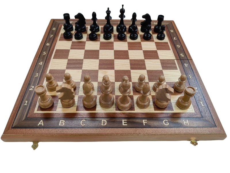 Шахматы Lavochkashop Классические из красного дерева и бука, 50 на 50 см urig014