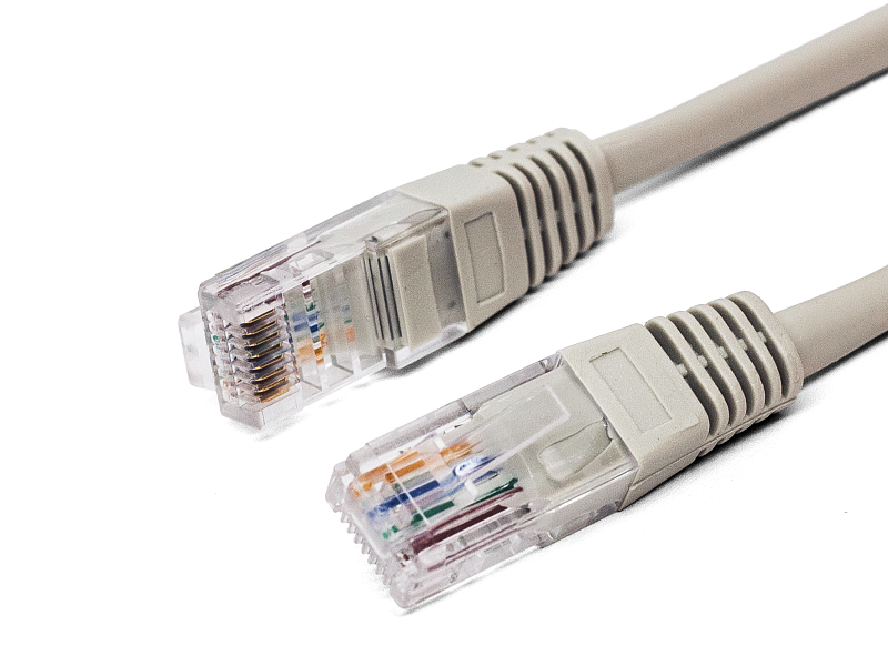 Патч-корд Filum RJ45 - RJ45 вилка-вилка 0.5м (FL-U5-0.5M) серый