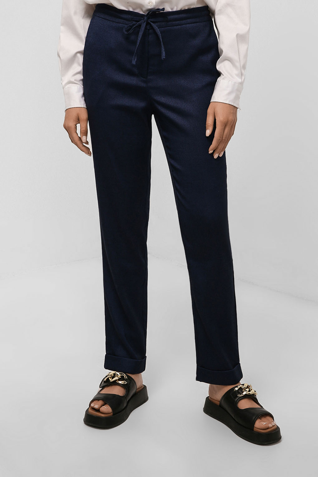 

Брюки женские PAOLA RAY PR221-5057-01 синие XL, PR221-5057-01