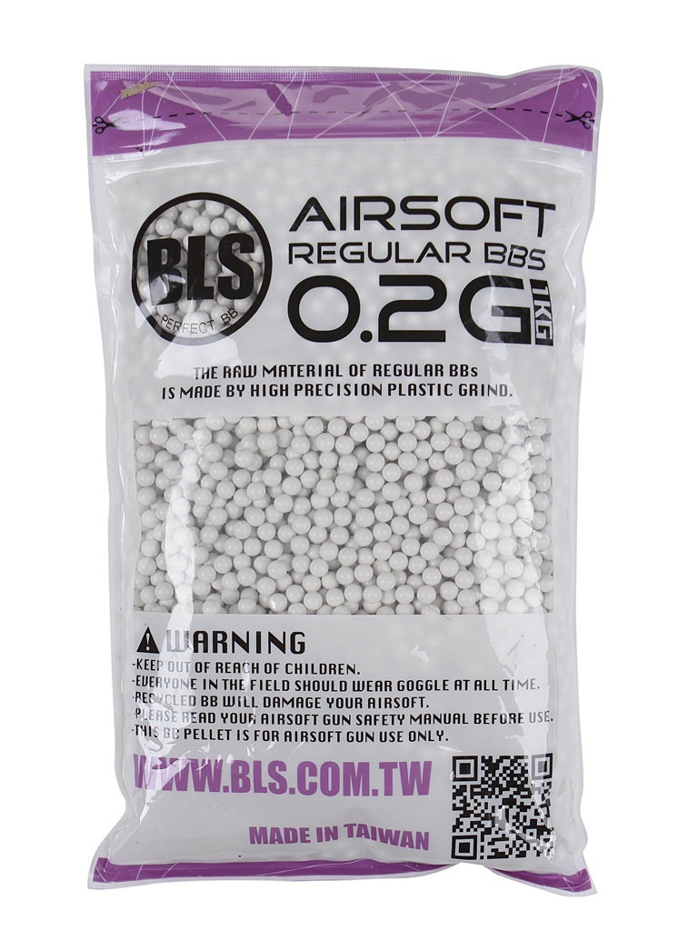 

Шарики пластиковые BLS 0.2g 6mm (1kg) White