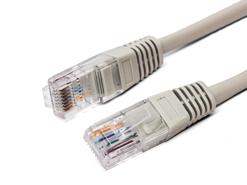 Патч-корд Filum RJ45 - RJ45 вилка-вилка 10м (FL-U5-C-10M) серый