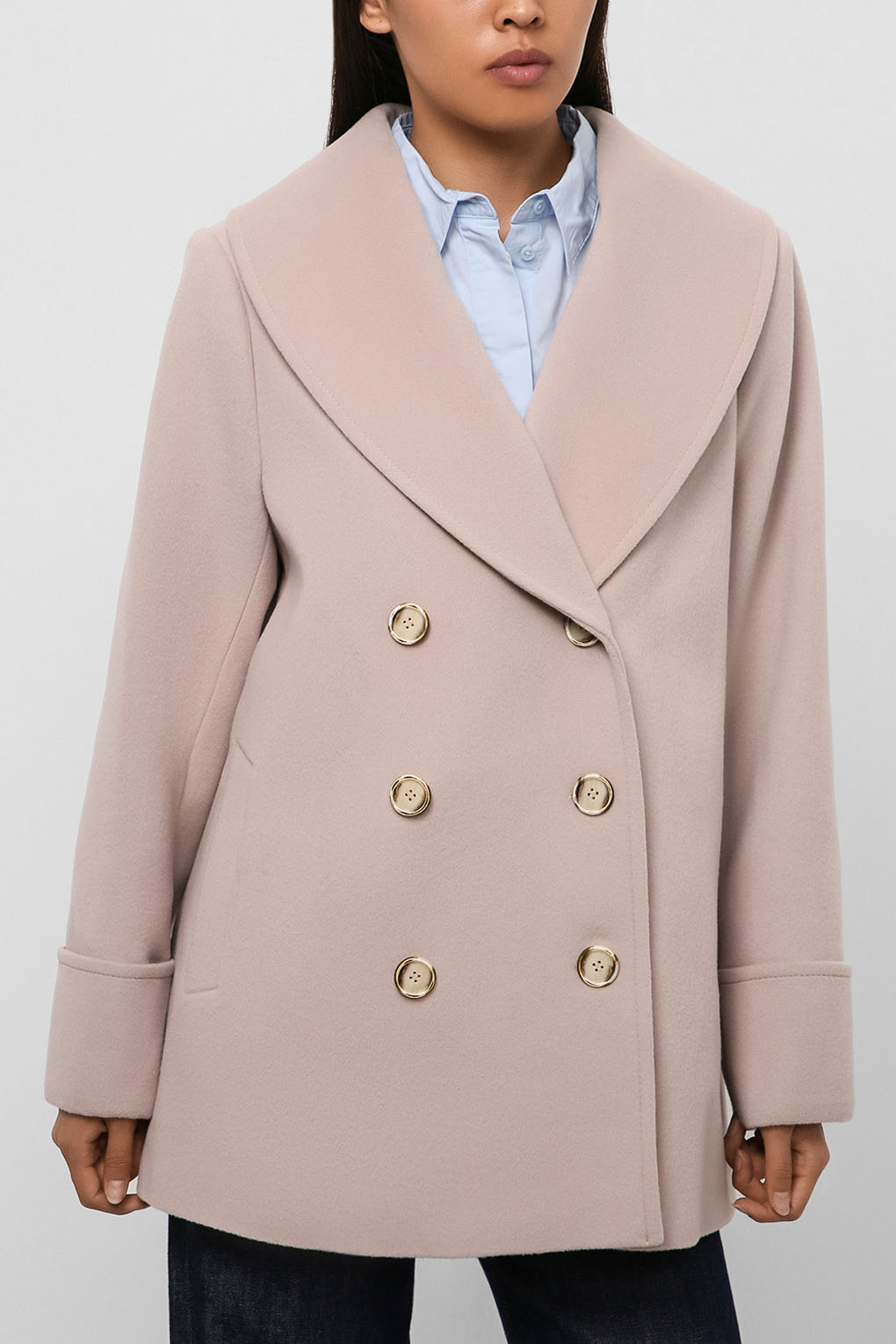 

Пальто женское PAOLA RAY PR121-9006 бежевое S, PR121-9006