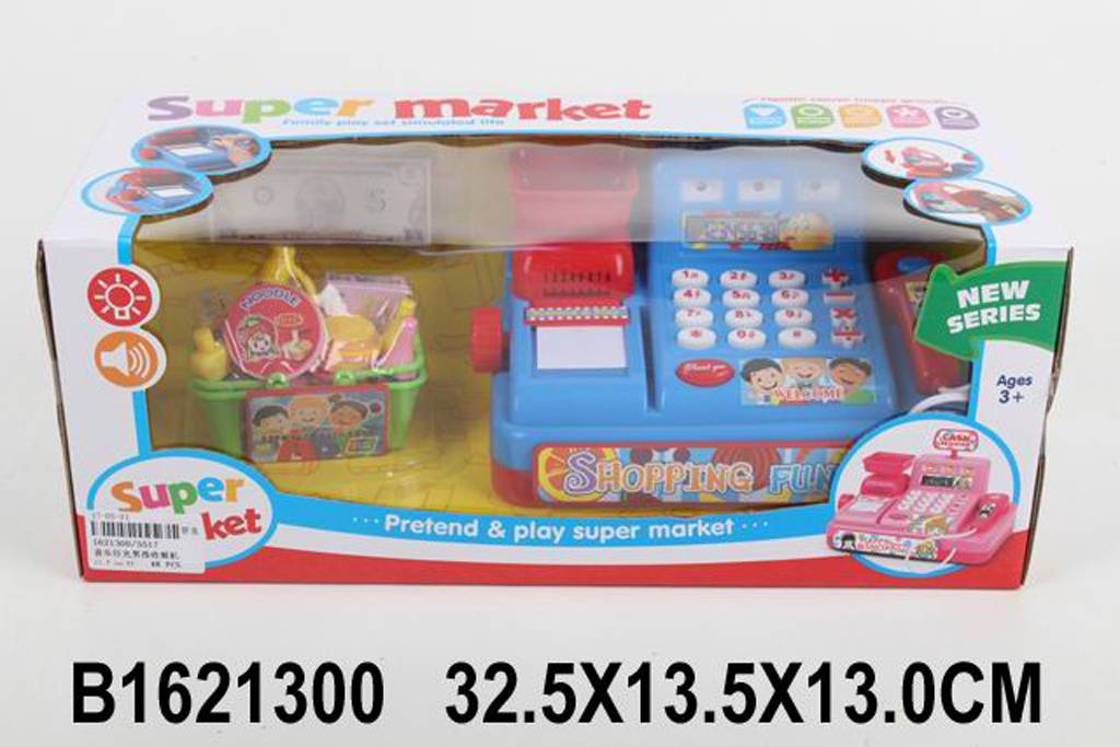 

Игровой набор Supermarket Кассовый аппарат, с аксессуарами 5517