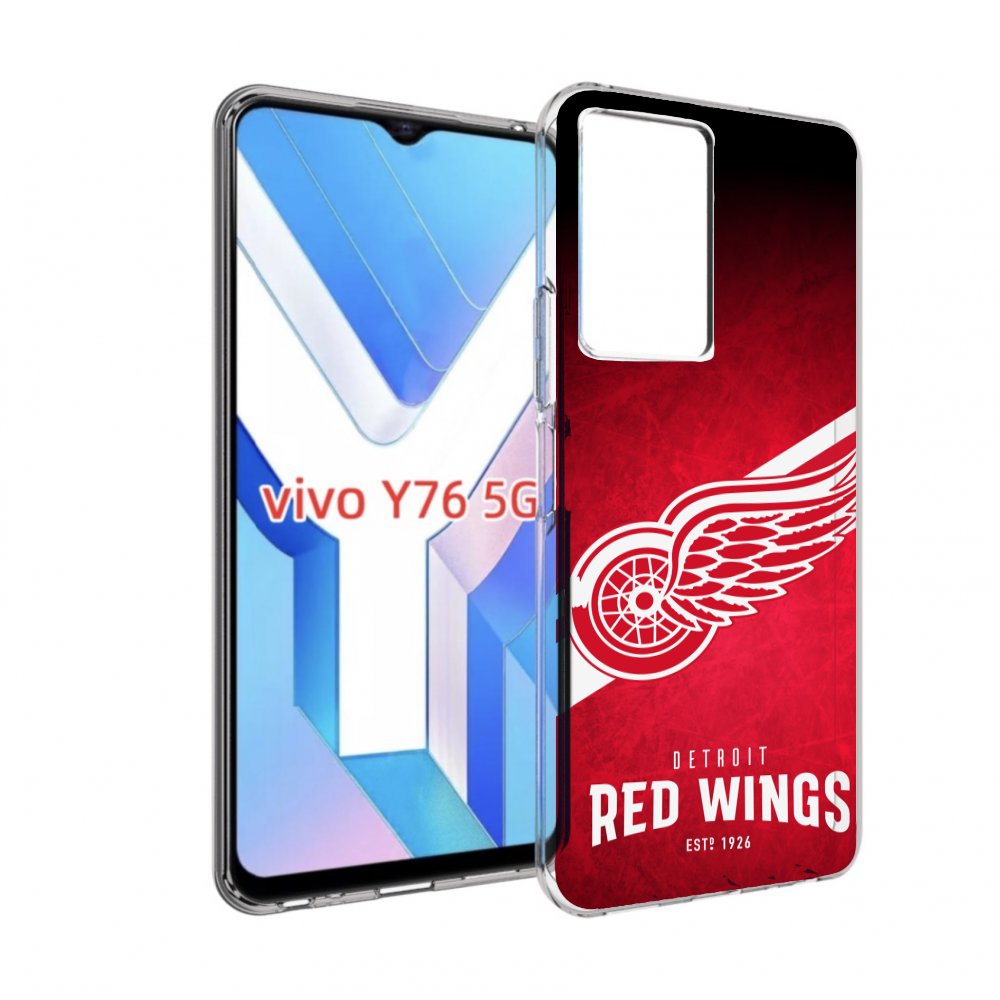 

Чехол MyPads детриот ред вингс мужской для Vivo Y76 5G, Прозрачный, Tocco