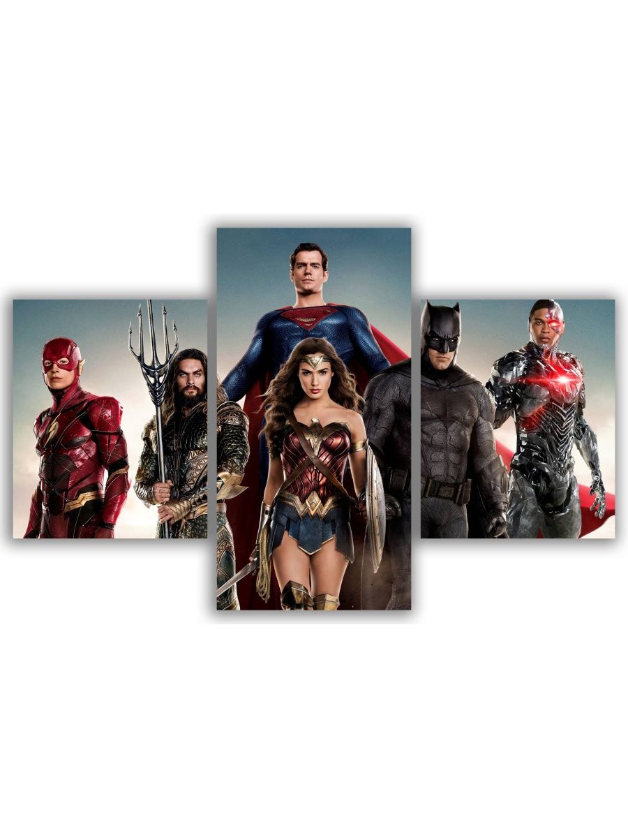 

Картины Красотища Модульная картина Герои DC 120х80, Модульная картина Герои DC 120х80