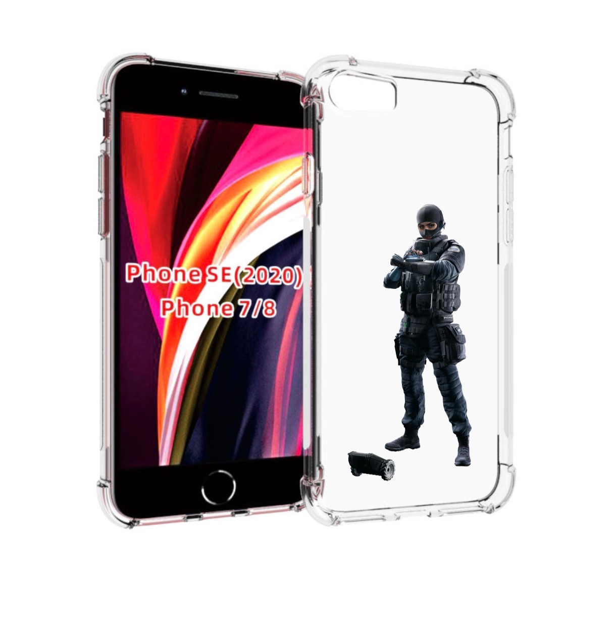 

Чехол MyPads Tom-Clancy's-Rainbow-Six-1 для iPhone 7 4.7 / iPhone 8 / iPhone SE 2, Прозрачный, Tocco