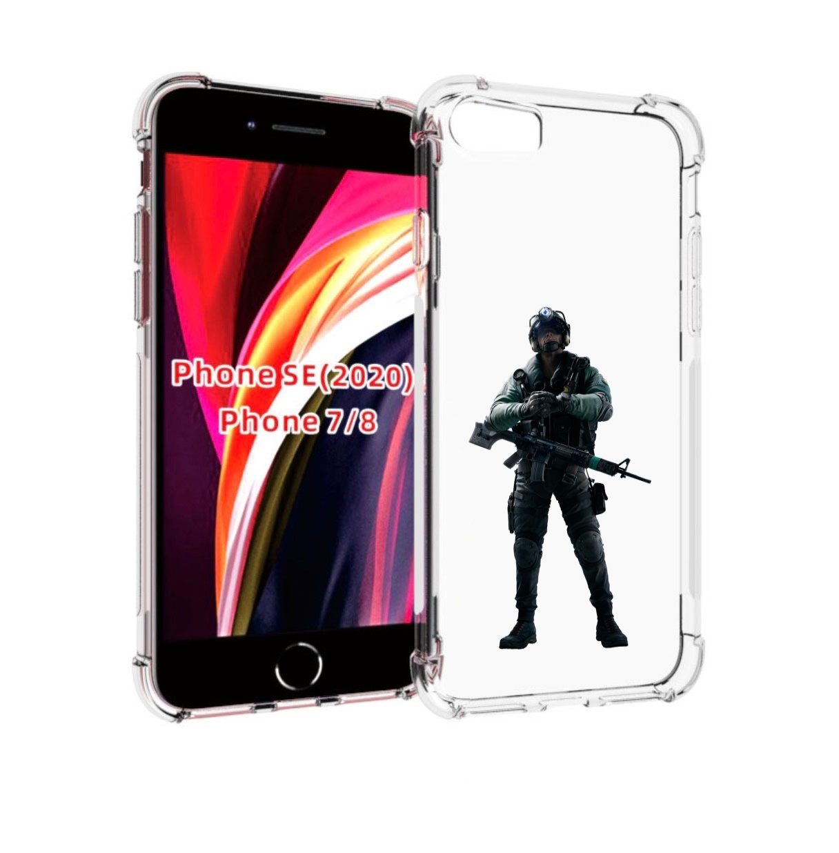 

Чехол MyPads Tom-Clancy's-Rainbow-Six-2 для iPhone 7 4.7 / iPhone 8 / iPhone SE 2, Прозрачный, Tocco