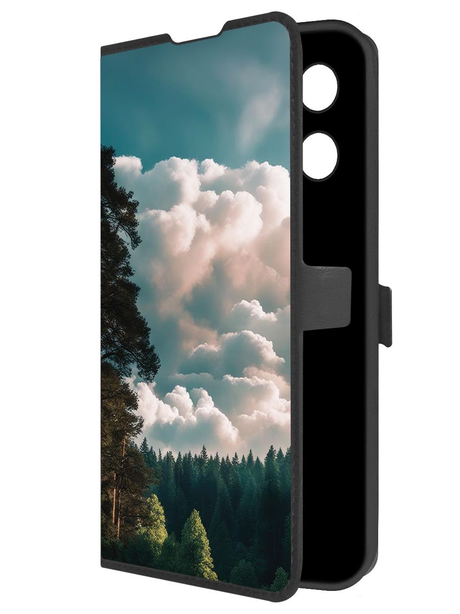 

Чехол-книжка Krutoff Eco Book для Tecno Camon 30S Облачно (черный)