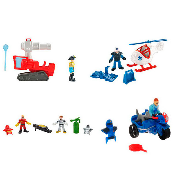 фото Базовый игровой набор mattel imaginext городские спасатели, cjm55