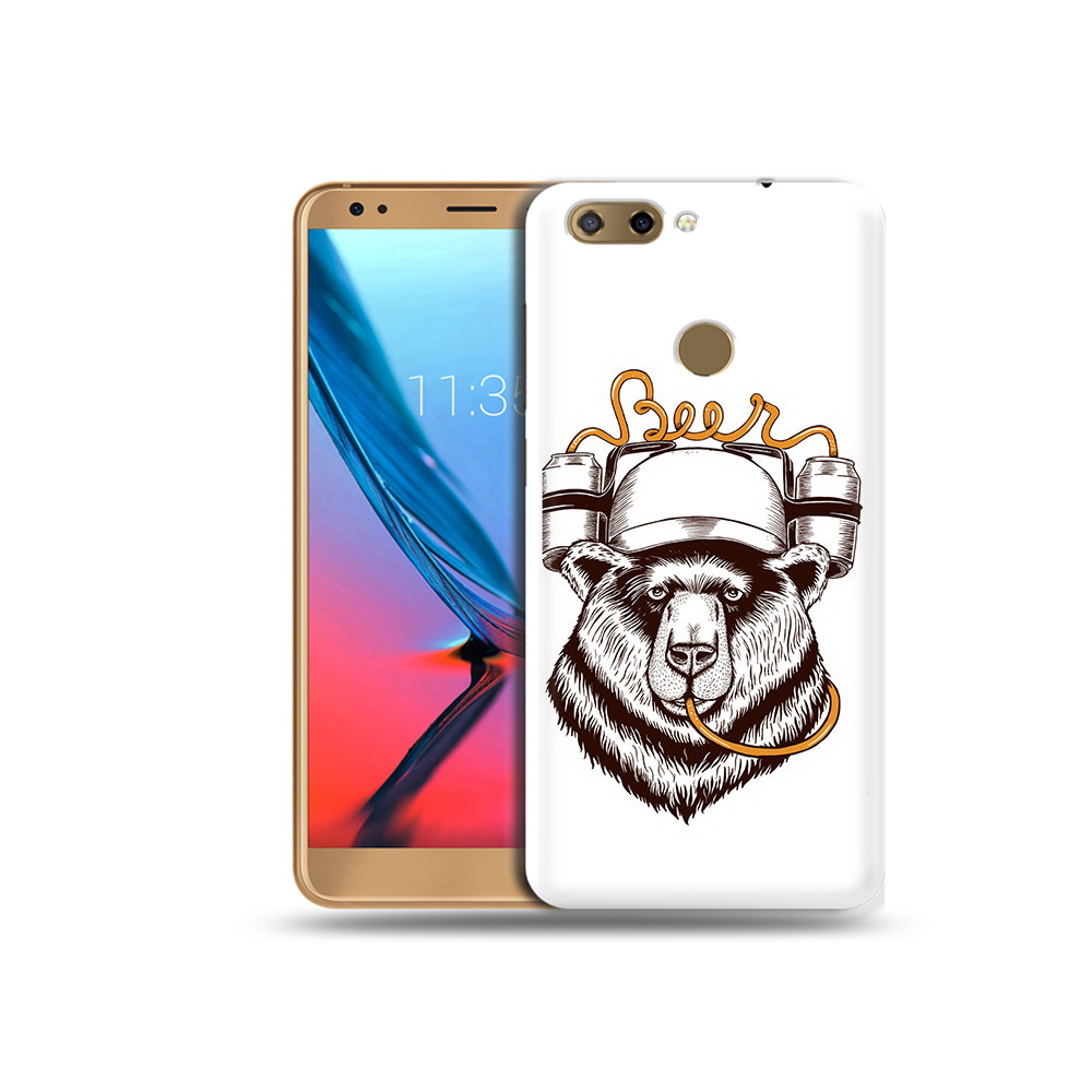 Чехол MyPads Tocco для ZTE Blade V9 пивной медведь (PT106427.464.538)