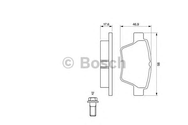 

Комплект тормозных колодок BOSCH 0986494099