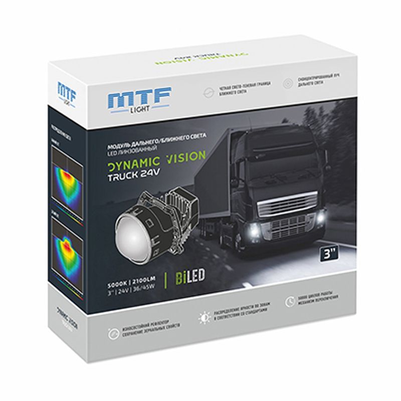 

Светодиодные двухрежимные модули MTF LIGHT Dynamic Vision LED Truck 3 дюйма, 5000K