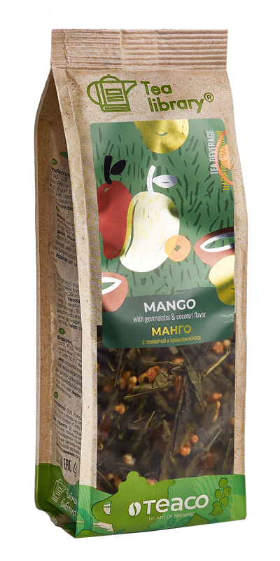Чай TEACO манго с генмайчой и ароматом кокоса 100 г