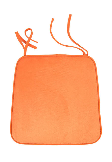 Подушка на стул на сидушку DeNASTIA 8426 38х40 см, оранжевый 1 шт