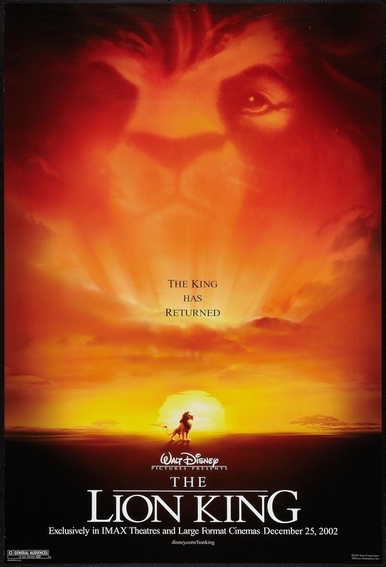 

Постер к мультфильму "Король Лев" (The Lion King) 50x70 см