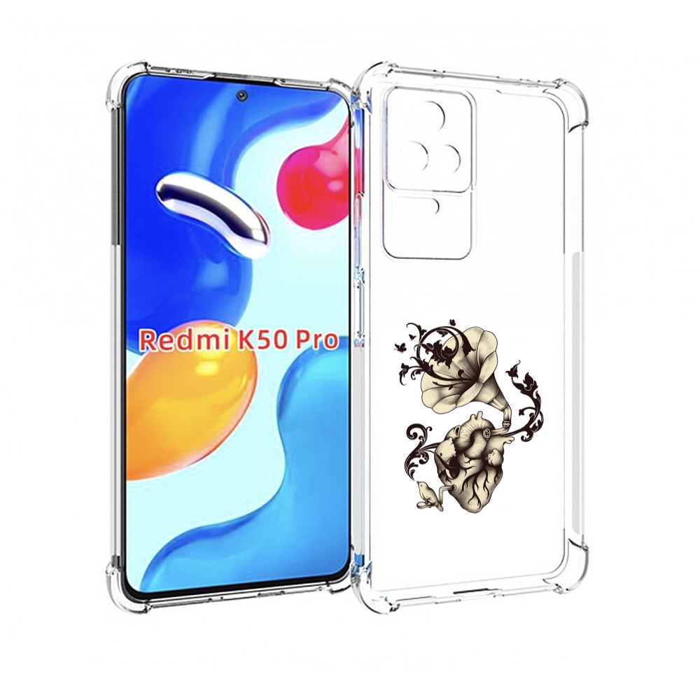 

Чехол MyPads Граммофон для Xiaomi Redmi K50 / K50 Pro, Прозрачный, Tocco