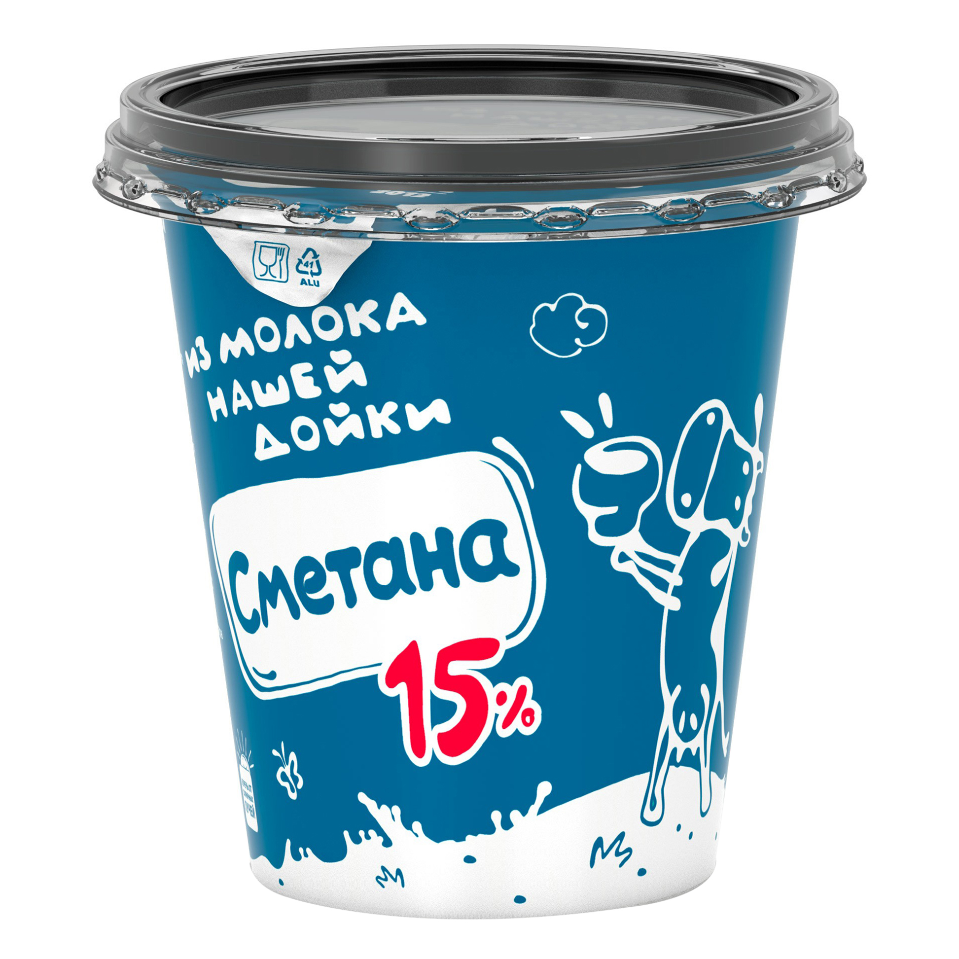 Сметана 15% Из Молока Нашей Дойки БЗМЖ 300 г