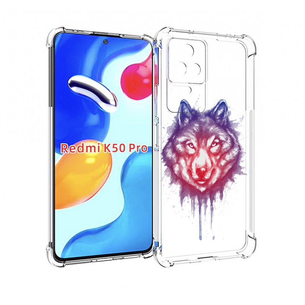

Чехол MyPads пушистый волк для Xiaomi Redmi K50 / K50 Pro, Прозрачный, Tocco