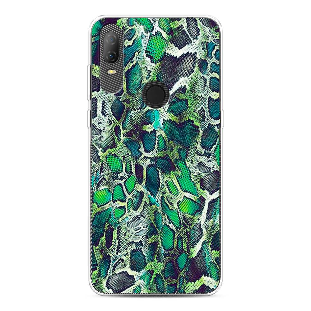 

Чехол Awog на Alcatel 1V (2020) 5007U / Алкатель 1V (2020) 5007U "Зеленая кожа змеи", 170950-3