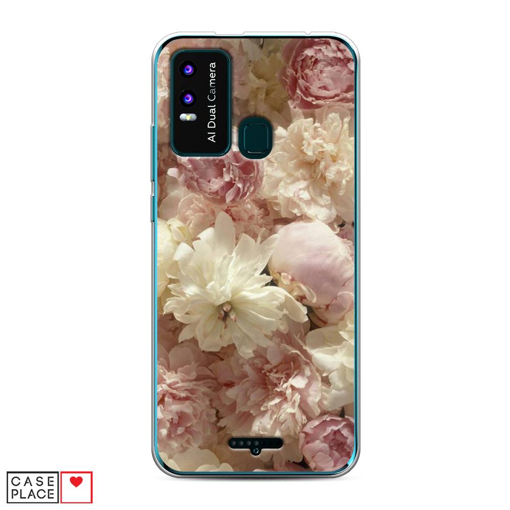 

Чехол Awog на BQ 6630L Magic L / BQ 6630L Мэджик L "Пионы светлые", Разноцветный, 201650-8