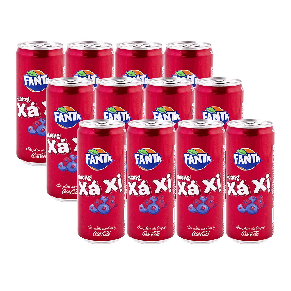 

Газированный напиток Fanta Huong Xa Xi Голубика и Смородина 12 шт по 320 мл