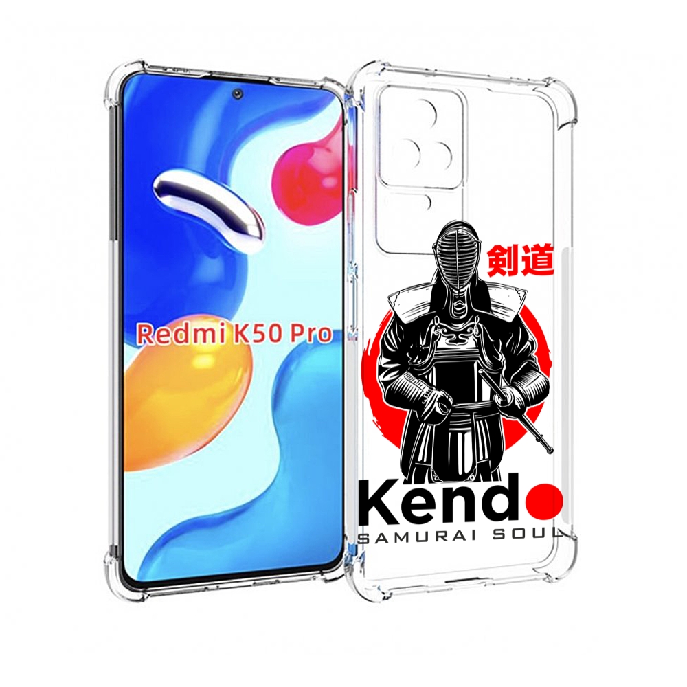 

Чехол MyPads рисованый самурай для Xiaomi Redmi K50 / K50 Pro, Прозрачный, Tocco