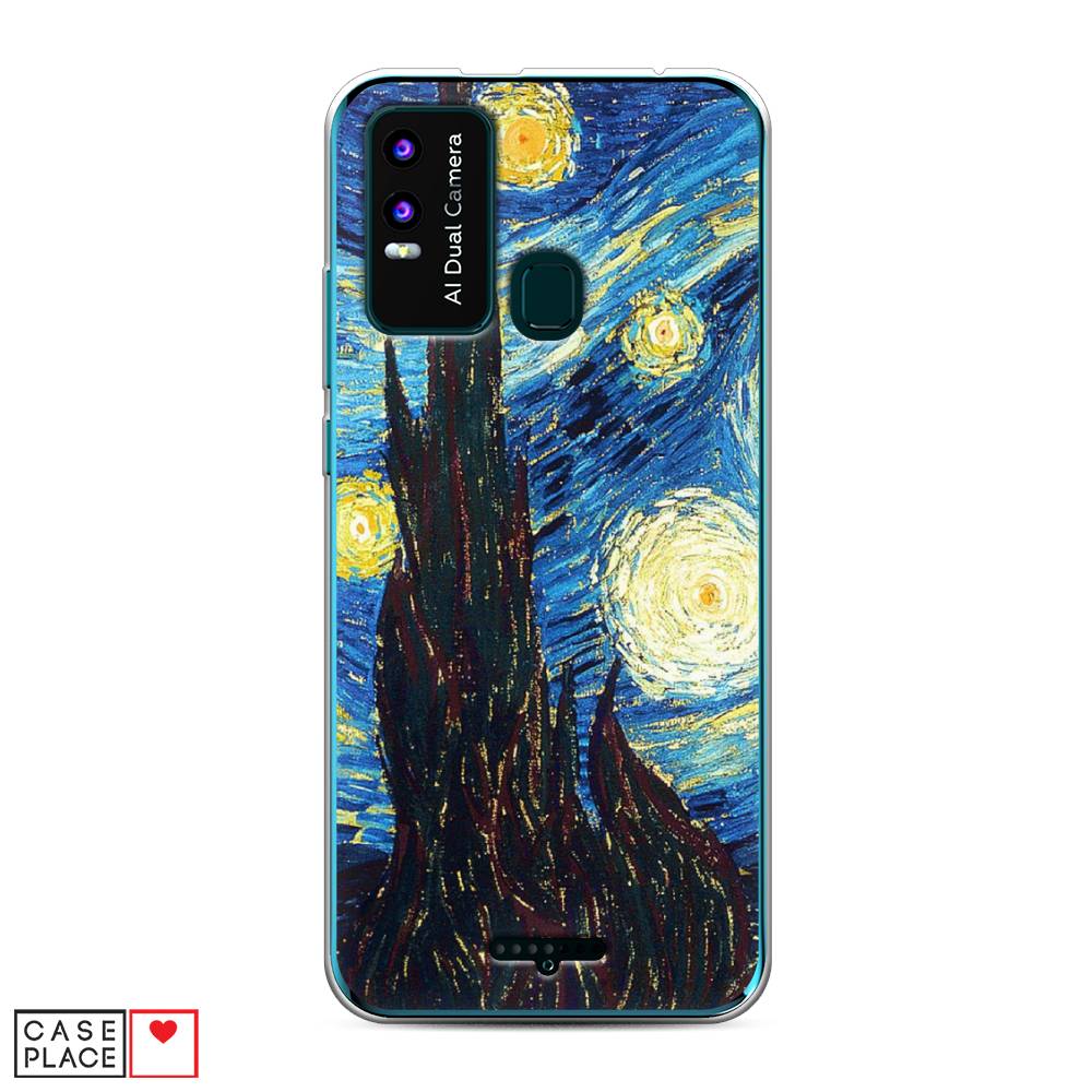 

Чехол Awog на BQ 6630L Magic L / BQ 6630L Мэджик L "Ван Гог Звездная ночь", Разноцветный, 201650-9