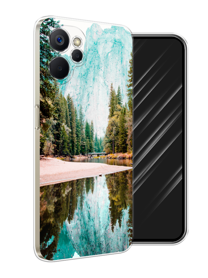 

Чехол Awog на Realme 9i 5G/10T 5G "Горы 11", Зеленый;голубой, 2513950-4